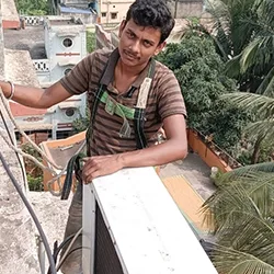 AC mechanic Mr. Ripon Halder in Orgram